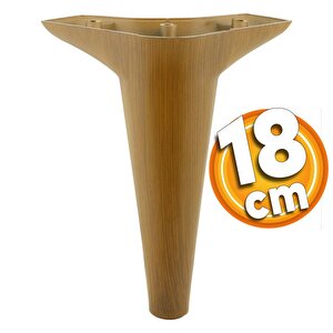 Aspen Lüks Mobilya Kanepe Sehpa Puf Koltuk Ayağı  Kahverengi Ceviz Baza Ayak 18 Cm (4 Adet)