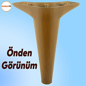 Aspen Lüks Mobilya Kanepe Sehpa Puf Koltuk Ayağı  Kahverengi Ceviz Baza Ayak 18 Cm (4 Adet)