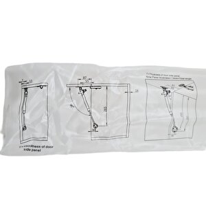 Fors 80n Frenli Gri Renkli Dolap Amortisörü | Yumuşak Açılma Ve Kapanma Konforu | 2 Adet