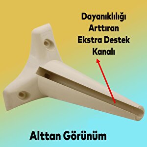 Aspen Lüks Mobilya Kanepe Koltuk Tv Ünitesi Konsol Ayağı Ayakları 18 Cm Krem Ayak (4 Adet)