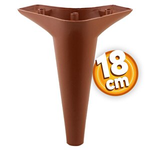Aspen Lüks Mobilya Kanepe Koltuk Tv Ünitesi Konsol Ayağı Ayakları 18 Cm Kahverengi Ayak (4 Adet)