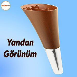 Clara 6'lı Set Mobilya Koltuk Kanepe Baza Yatak Tv Ünite Destek Ayağı 15 Cm Ayakları Kahverengi
