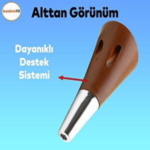 Clara 6'lı Set Mobilya Koltuk Kanepe Baza Yatak Tv Ünite Destek Ayağı 15 Cm Ayakları Kahverengi