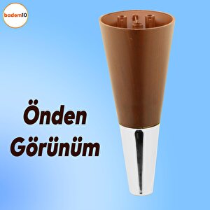Clara 6'lı Set Mobilya Koltuk Kanepe Baza Yatak Tv Ünite Destek Ayağı 15 Cm Ayakları Kahverengi