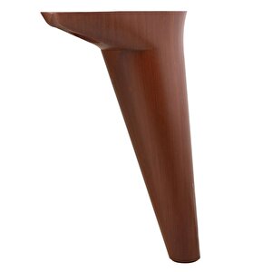 Aspen Lüks Mobilya Kanepe Sehpa Puf Koltuk Ayağı 20 Cm Kahverengi Ahşap Desenli Baza Ayak (4 Adet)