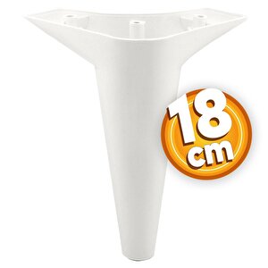 Aspen Lüks Mobilya Kanepe Sehpa Puf Koltuk Ayağı  Beyaz Baza Ayak 18 Cm (4 Adet)