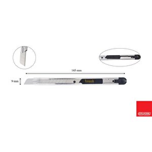 J46sl Slim9 Çelik Gövde Maket Bıçağı - 9 Mm