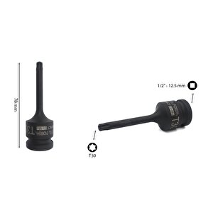 T30 1/2” Havalı Torx Uçlu Lokma Anahtar C68-t30