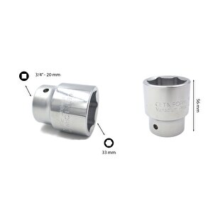 33 Mm 3/4” 6 Köşe Lokma Anahtar C32-h33
