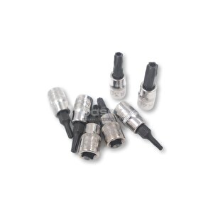 Ceta Form 7 Parça T10 - T40 1/4 Inç Torx Delikli Uçlu Lokma Takımı C08s-rtr7