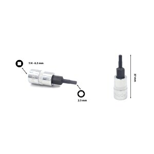 2,5 Mm 1/4” Lokmalı Allen C08s-h25