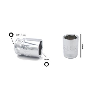 Ceta Form 15 Mm 3/8” 6 Köşe Lokma Anahtar C12-h15