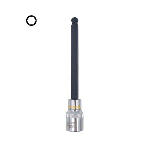 1/2” 8 Mm Ekstra Uzun Tip Topbaşlı Allen Uçlu Lokma C28s-hb08xl