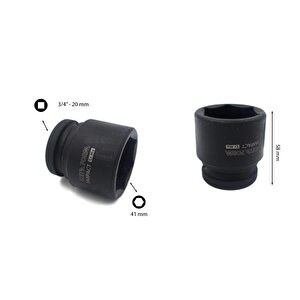 41 Mm 3/4” 6 Köşe Havalı Lokma Anahtar C72-h41