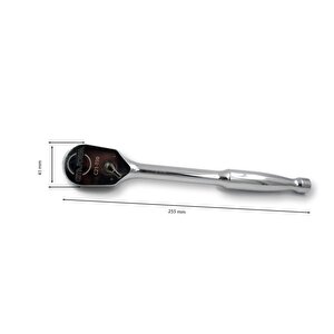 C21-t90 1/2" Kapalı Tip Cırcır Kolu (metal Saplı)