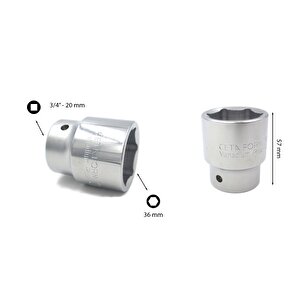 36 Mm 3/4” 6 Köşe Lokma Anahtar C32-h36