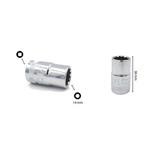 14 Mm 1/2” 12 Köşe Yıldız Lokma Anahtar C22-b14