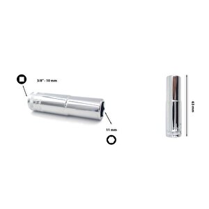 11 Mm 3/8” 6 Köşe Derin Lokma Anahtar C14-h11