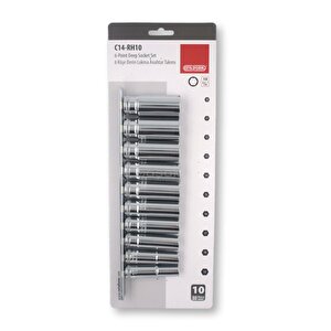 Ceta Form 10 - 19 Mm 3/8 " Derin Lokma Takımı 10 Parça C14-rh10