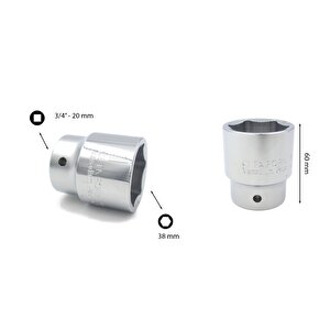 38 Mm 3/4” 6 Köşe Lokma Anahtar C32-h38
