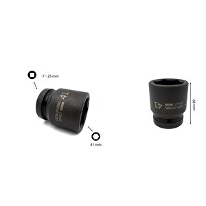 41 Mm 1” 6 Köşe Havalı Lokma Anahtar C82-h41