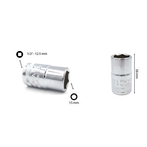 15 Mm 1/2” 6 Köşe Lokma Anahtar C22-h15