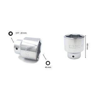 46 Mm 3/4” 6 Köşe Lokma Anahtar C32-h46