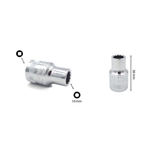 Ceta Form 10 Mm 1/2” 12 Köşe Yıldız Lokma Anahtar C22-b10