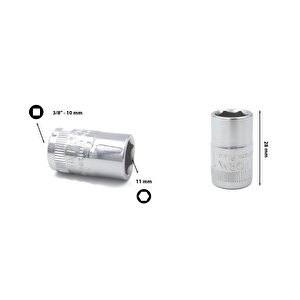 11 Mm 3/8” 6 Köşe Lokma Anahtar C12-h11