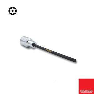 C28s-tr30xl 1/2” Delikli Torx Uçlu Lokma- Extra Uzun Tip
