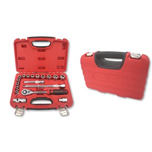 C20-18ph2 18 Parça 1/2” 6 Köşe Lokma Takımı (plastik Çanta)
