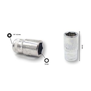¼” 10 Mm 6 Köşe Lokma Anahtar  C02-h100