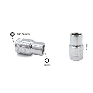 12 Mm 1/2” 6 Köşe Lokma Anahtar C22-h12