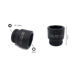 36 Mm 3/4” 6 Köşe Havalı Lokma Anahtar C72-h36