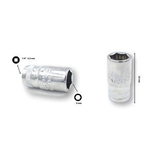 ¼” 9 Mm 6 Köşe Lokma Anahtar  C02-h090