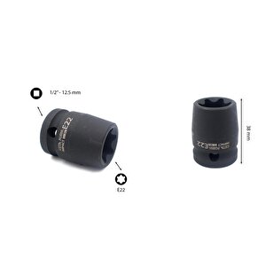 E22 1/2” Dişi Torx Havalı Lokma Anahtar C66-e22