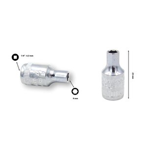 ¼” 4 Mm 6 Köşe Lokma Anahtar C02-h040