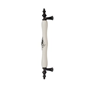MİRAY 96 mm Metal antik sarı  beyaz porselen  / 5 ADET