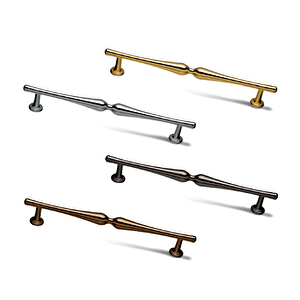 Mermer Model Siyah 160 mm Metal Kulp – 5 Adet | Mat Siyah Modern Mobilya Kulpu