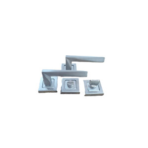 Armax Piramit  Rozetli Saten WC Kolu / 2 Takım