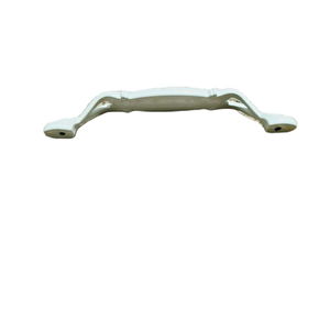 Miray 96 mm Metal Krem Kasa Beyaz GÜL Desenli  / 5 ADET