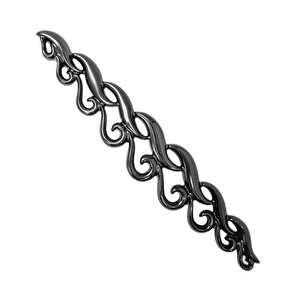 Miray 128 mm Metal Krem Kasa Beyaz ÇİÇEK  Desenli  / 5 ADET