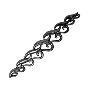 Miray 128 mm Metal Krem Kasa Beyaz ÇİÇEK  Desenli  / 5 ADET