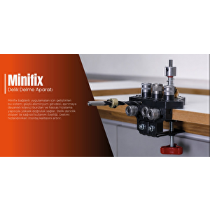 Minifix Delme Aparatı – Mobilya Montajı İçin Hassas Delik Açma Şablonu