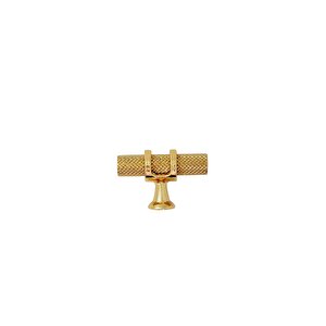 PORSELEN DÜĞME KULP METAL GOLD BEYAZ DESENLİ  / 5 ADET