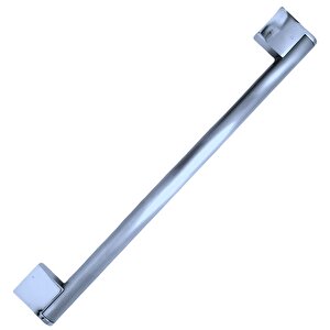 BEYAZ PORSELEN KULP KROM AYAK SARI ÇİÇEKLİ 128 MM / 5 ADET
