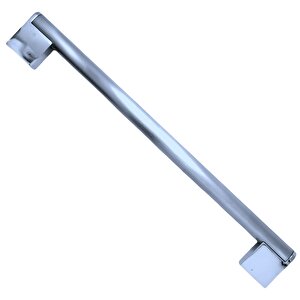 BEYAZ PORSELEN KULP KROM AYAK SARI ÇİÇEKLİ 128 MM / 5 ADET