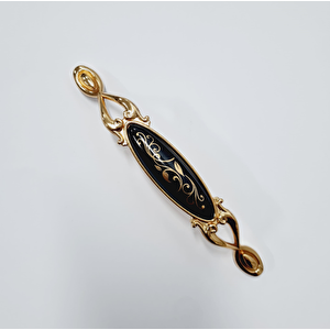 MİRAY 128 mm Metal Gold siyah desenli / 5 ADET