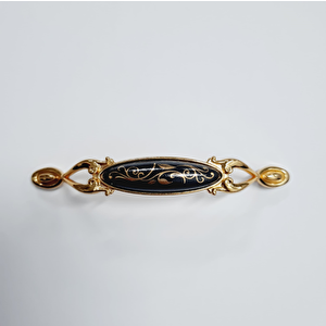 MİRAY 128 mm Metal Gold siyah desenli / 5 ADET