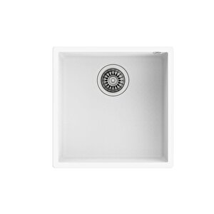 Square 40.40 Tg Beyaz Grani̇t Mutfak Evyesi̇